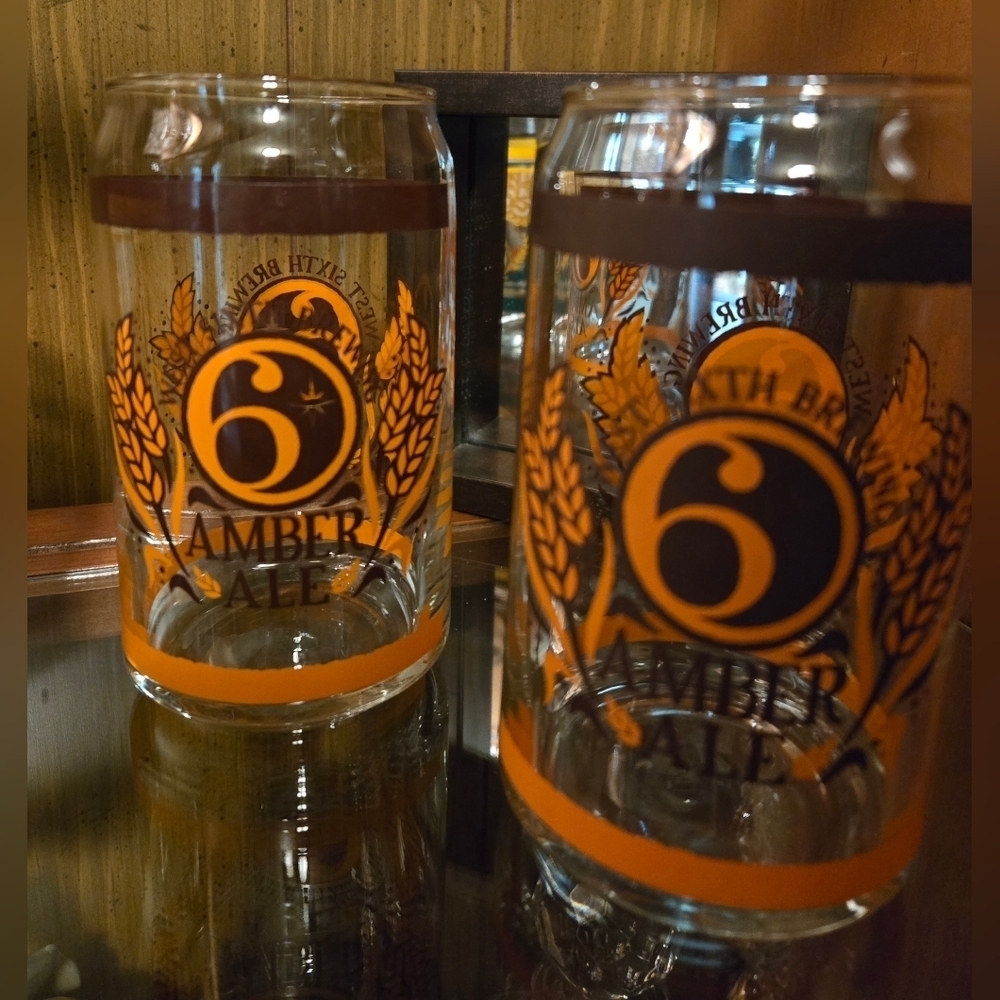 West Sixth Brewing | Amber Ale & Mecican Style Lager Beer Glasses | Set Of 4 - Picture 6 of 15